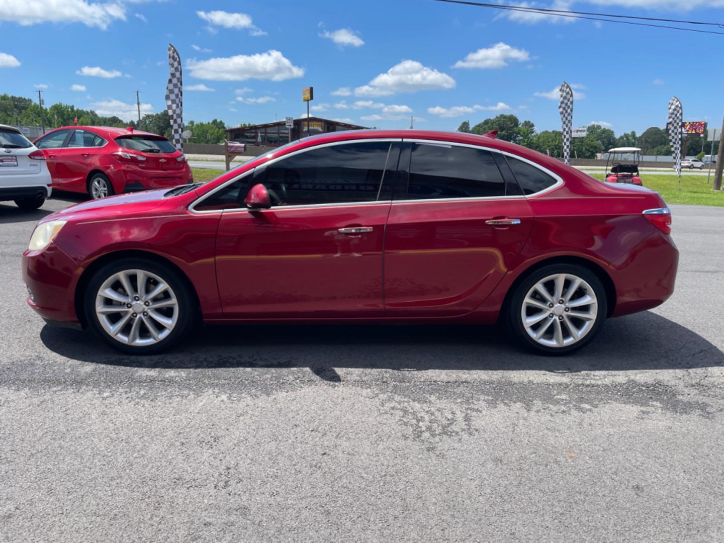 2014 Maroon Buick Verano (1G4PR5SK6E4) with an 4-Cyl, ECOTEC, 2.4 Liter engine, Auto, 6-Spd w/Shft Ctrl transmission, located at 8008 Warden Rd, Sherwood, AR, 72120, (501) 801-6100, 34.830078, -92.186684 - Photo#4